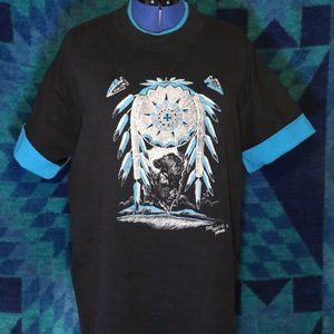 Signal Women's Southwest Design Short Sleeved Top - Size XL